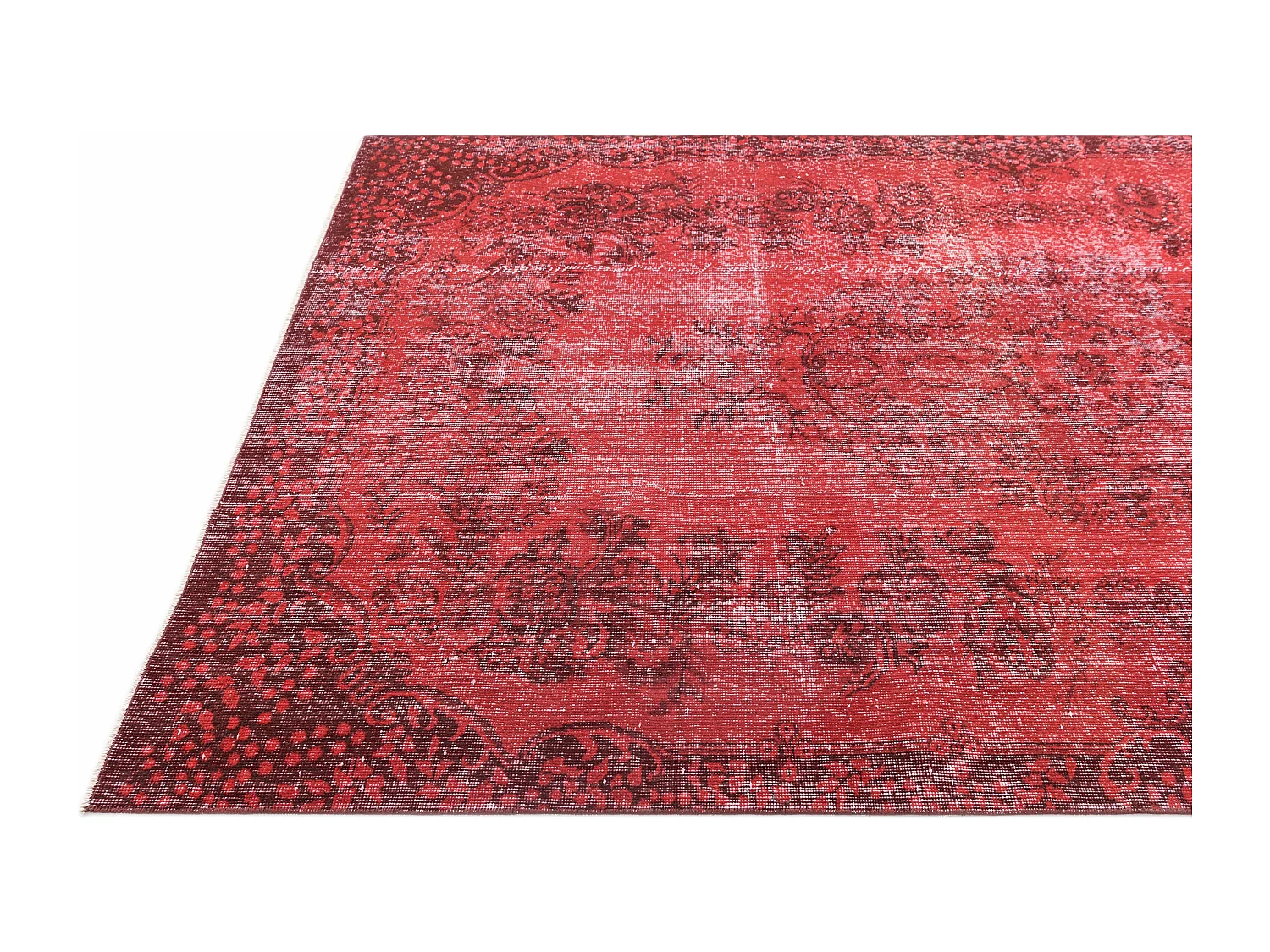 Tapis de laine 170x295 rouge Ultra Vintage
