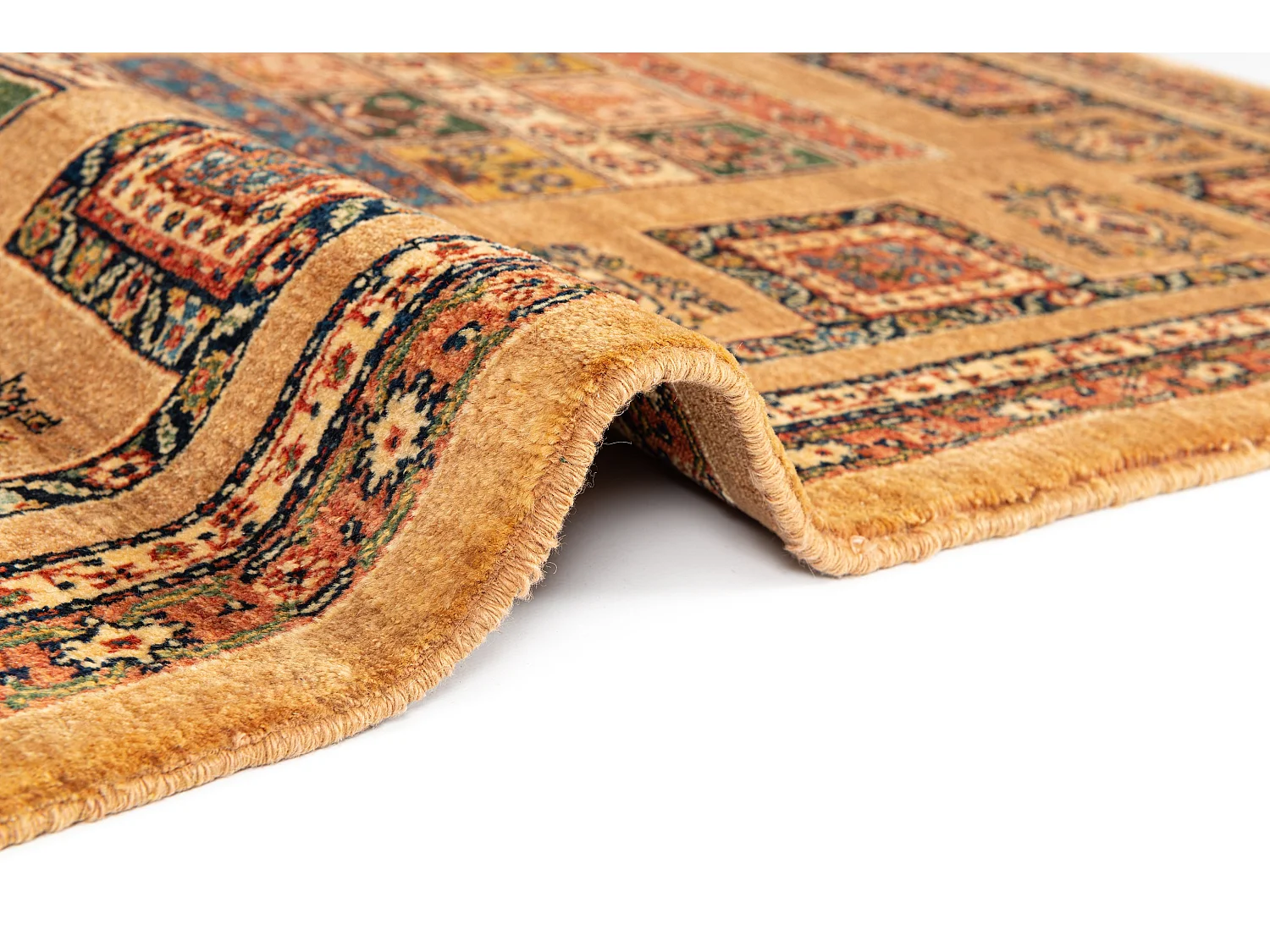 Tapis de laine 110x159 brun Kashkuli