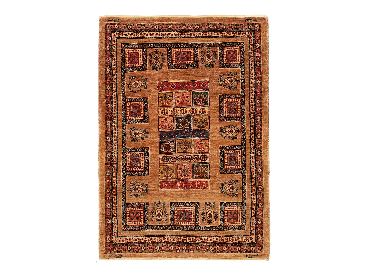 Woltapijt 159x110 Bruin Kashkuli