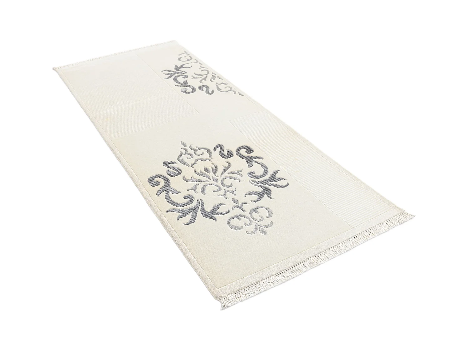 Läufer-Wollteppich 79x201 Beige Darya