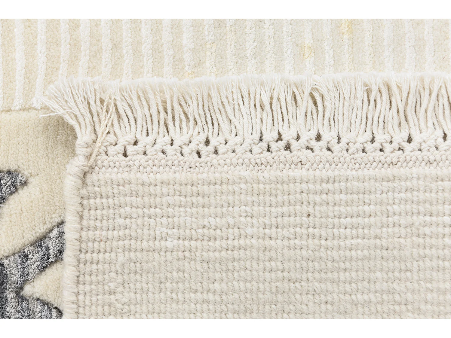 Läufer-Wollteppich 79x201 Beige Darya