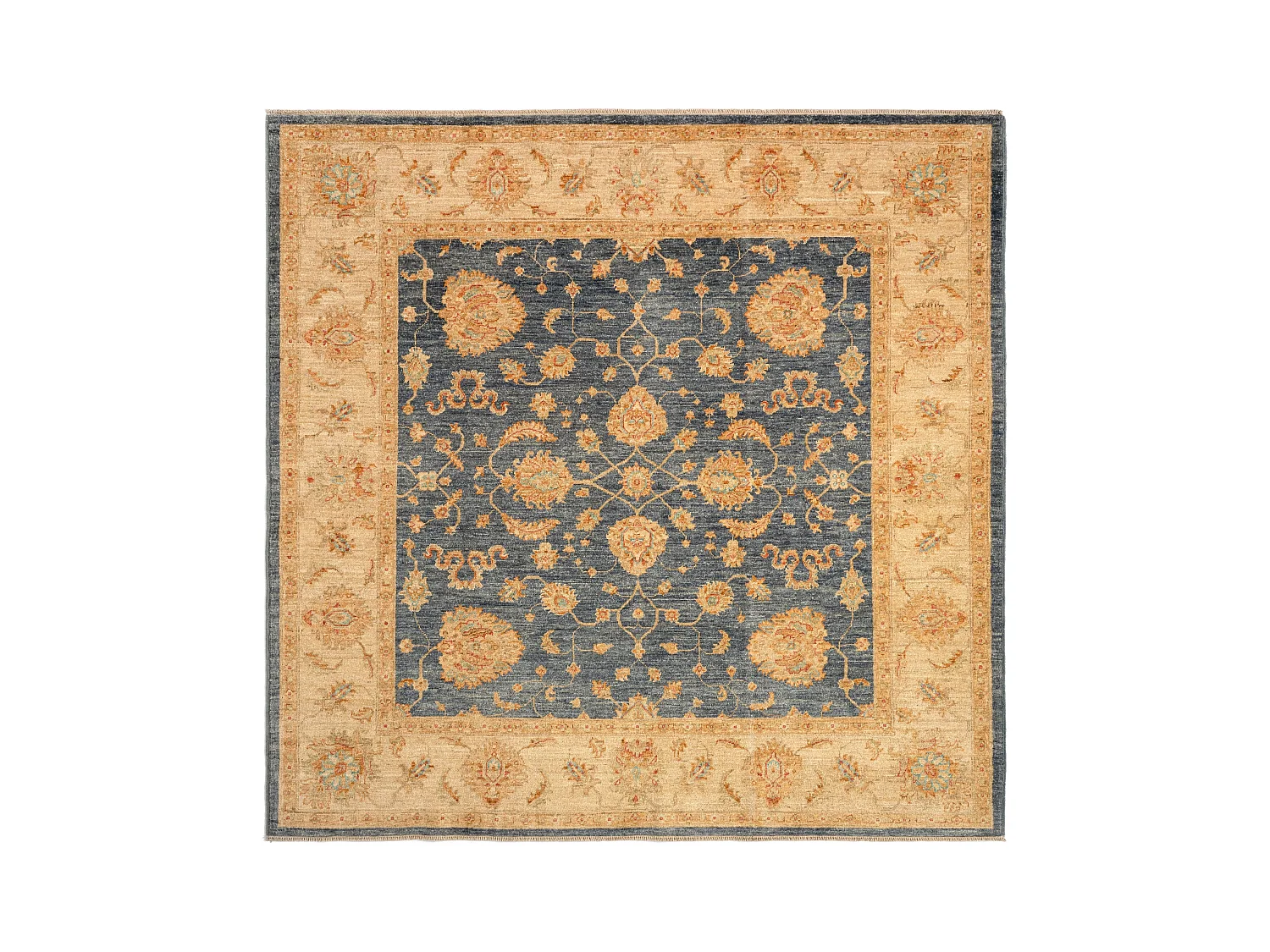 Tapis de laine 202x205 gris Kaizar