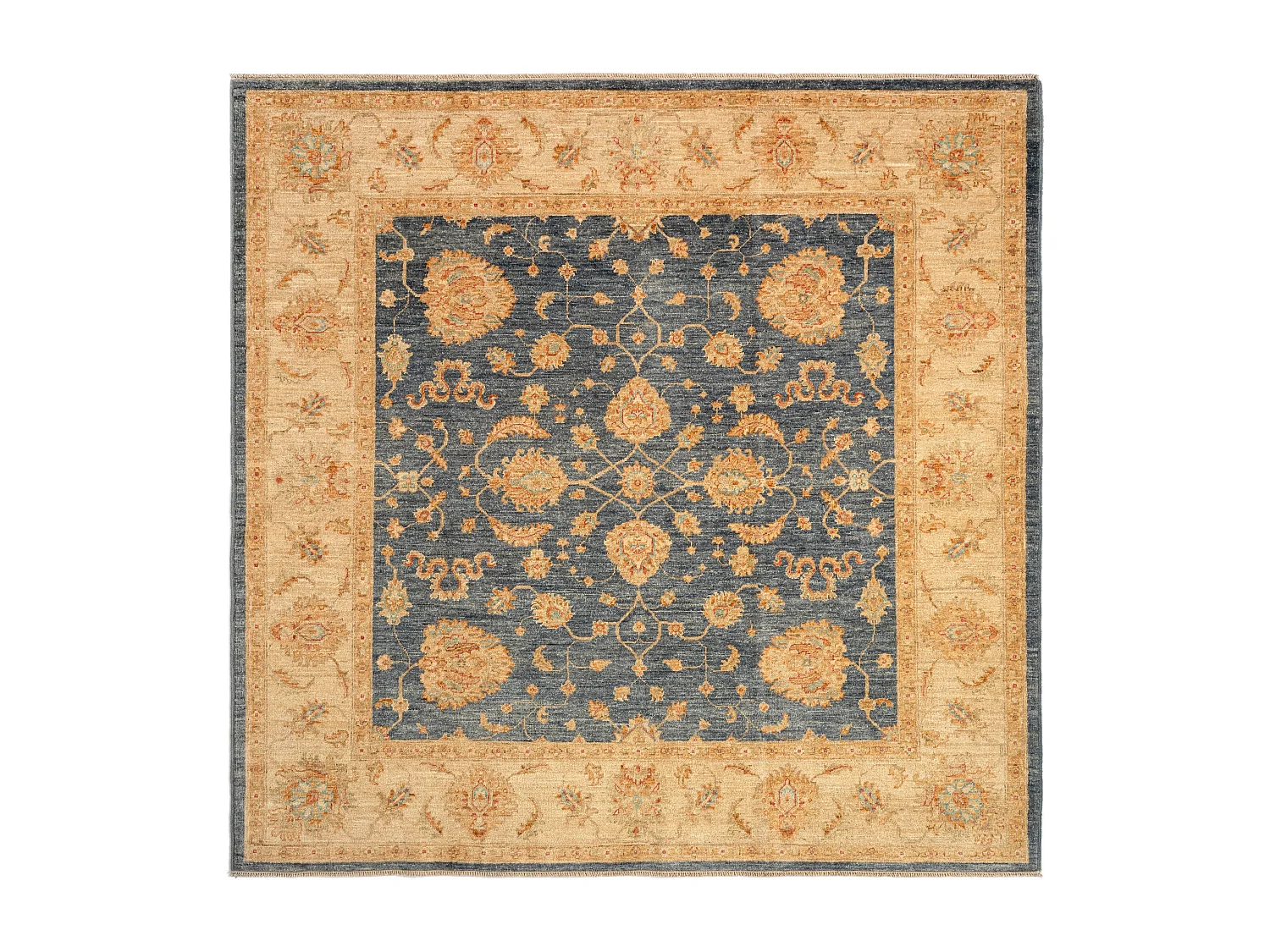 Tapis de laine 202x205 gris Kaizar