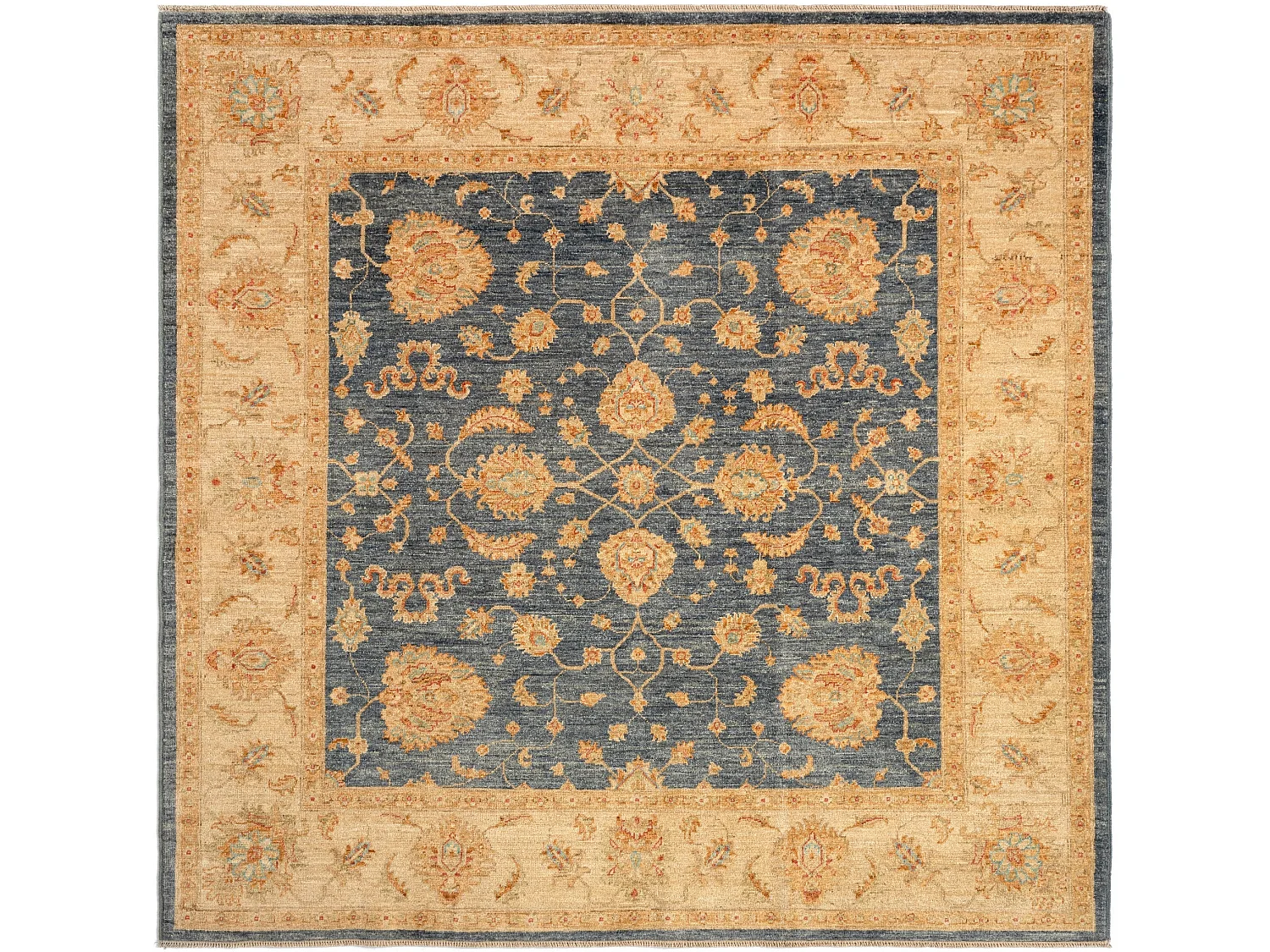 Tapis de laine 202x205 gris Kaizar