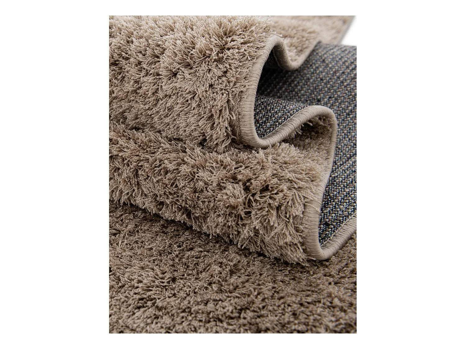 Hoogpolig tapijt 185x185 Beige Luzern