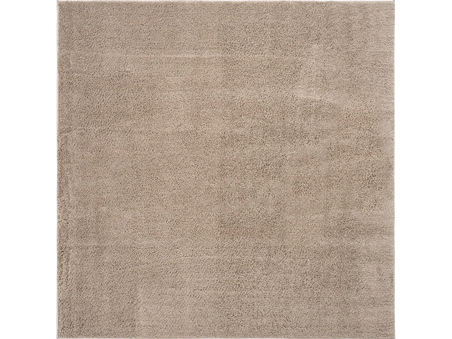 Tapis shaggy 185x185 beige Luzern