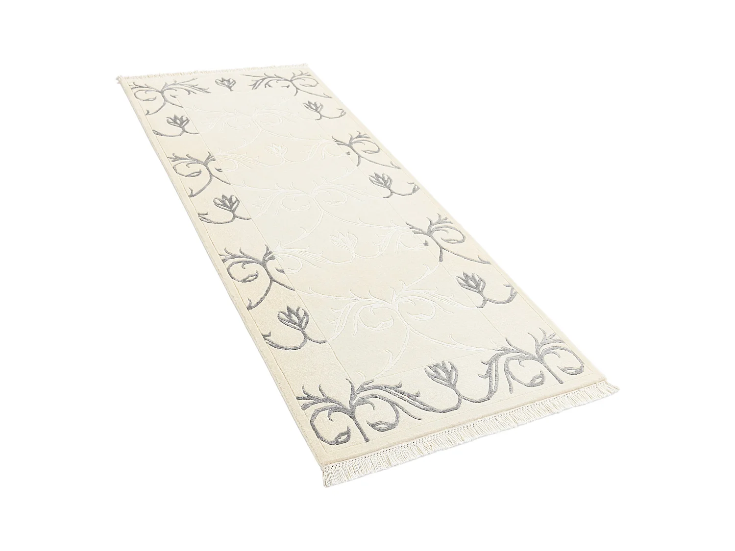 Läufer-Wollteppich 79x201 Beige Darya
