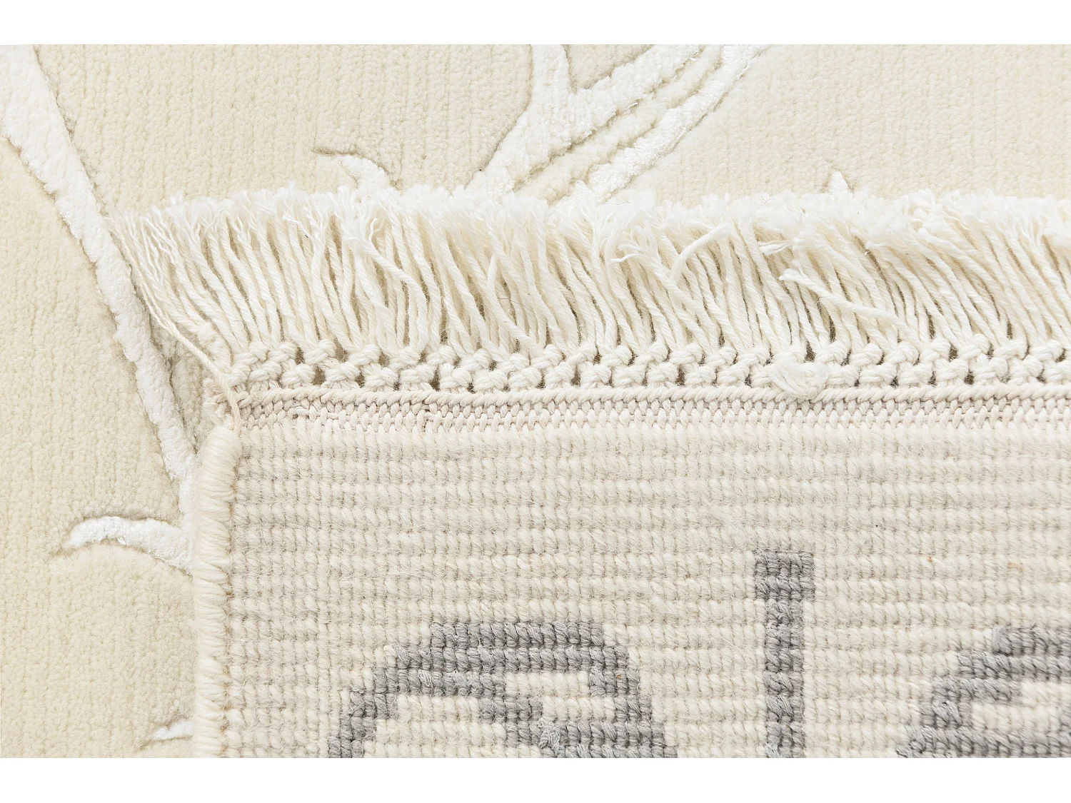 Läufer-Wollteppich 79x201 Beige Darya