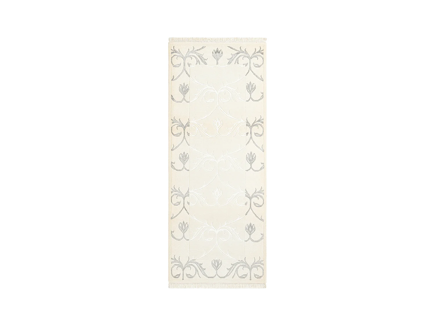 Läufer-Wollteppich 79x201 Beige Darya