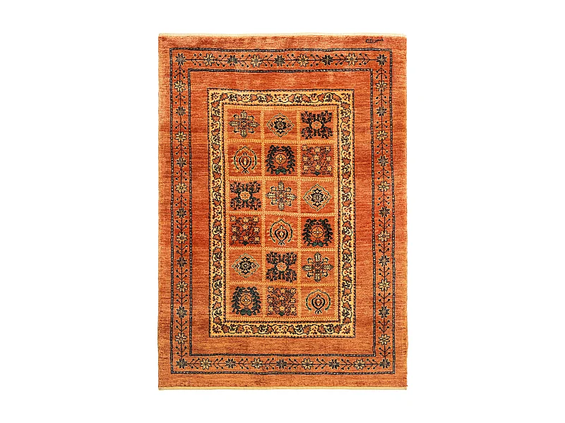 Wollteppich 109x151 Orange Kashkuli