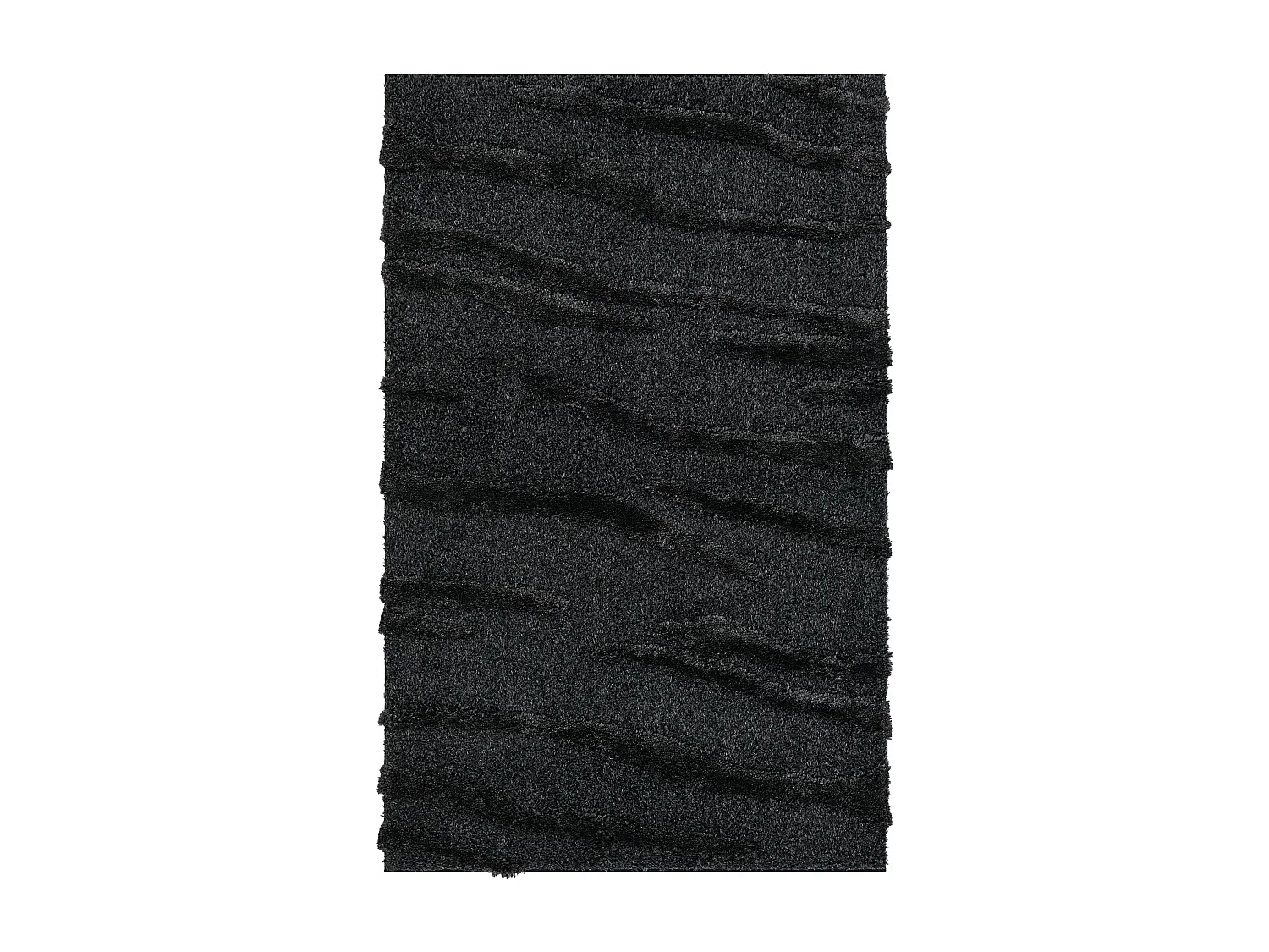 Tapis shaggy 125x185 noir Thun Tribus