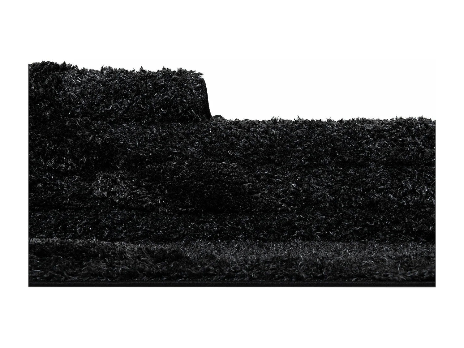 Tapis shaggy 125x185 noir Thun Tribus