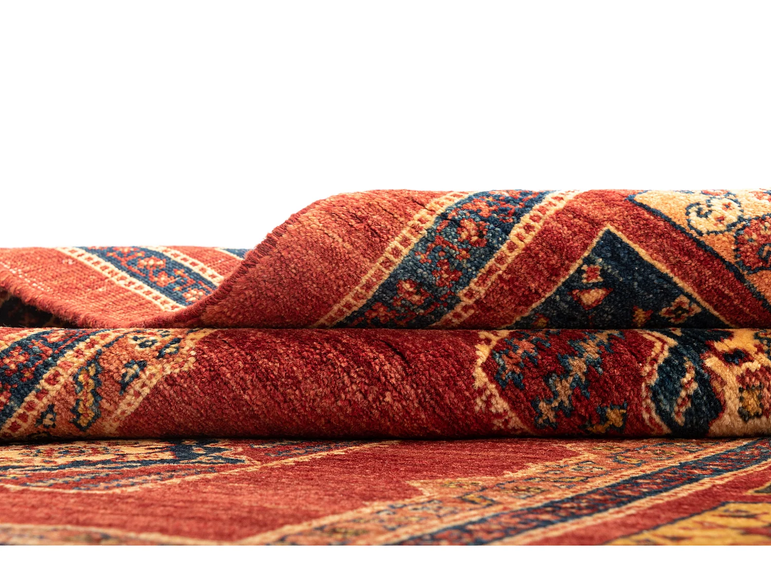 Tapis de laine 110x170 rouge Kashkuli