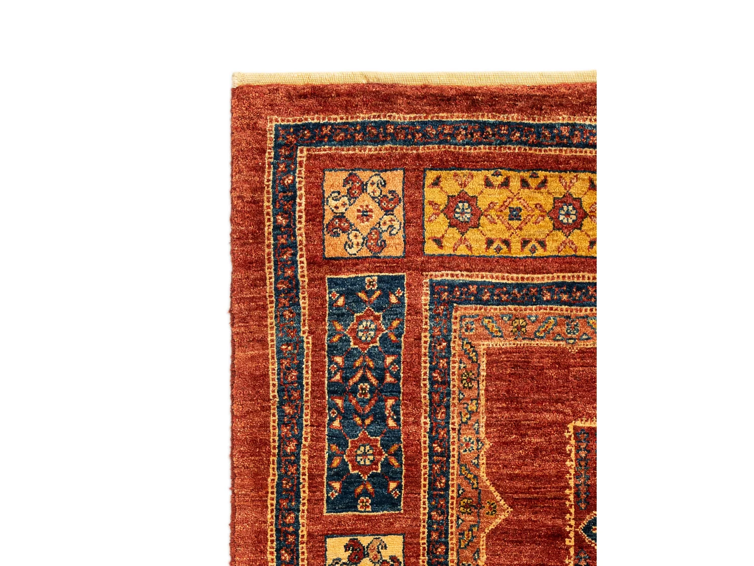 Tapis de laine 110x170 rouge Kashkuli