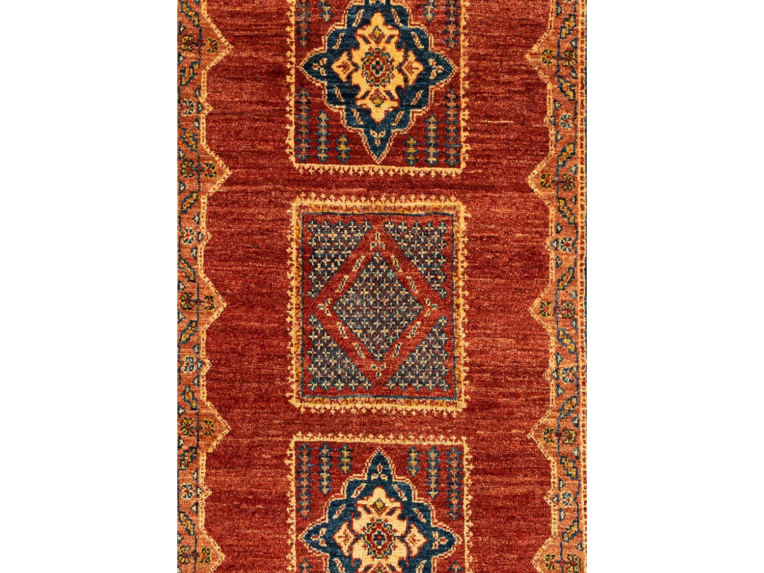 Tapis de laine 110x170 rouge Kashkuli