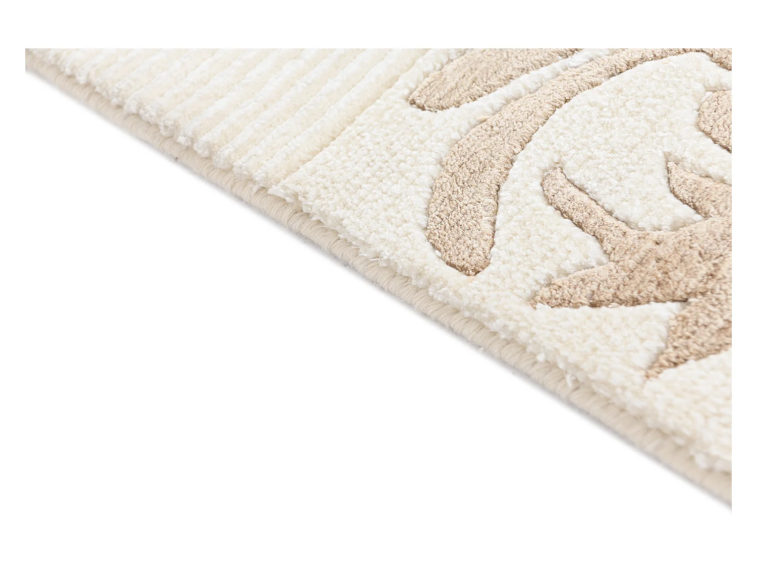 Tapis de couloir en laine 102x305 beige Darya