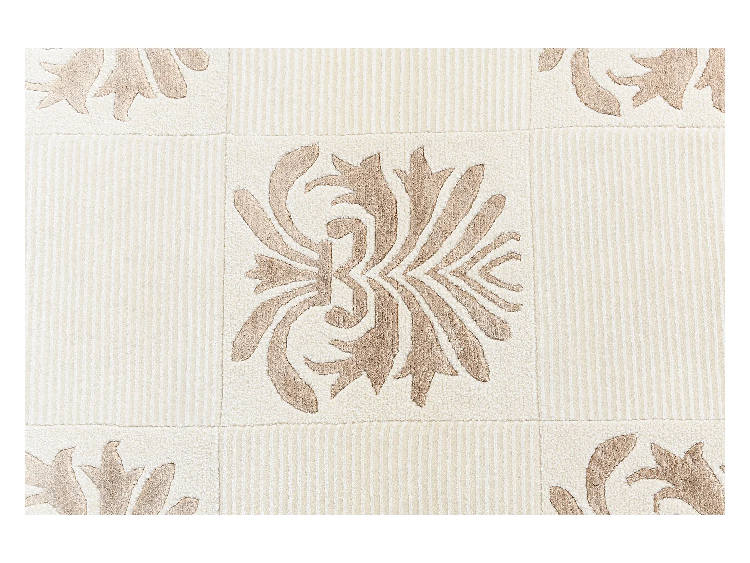 Tapis de couloir en laine 102x305 beige Darya