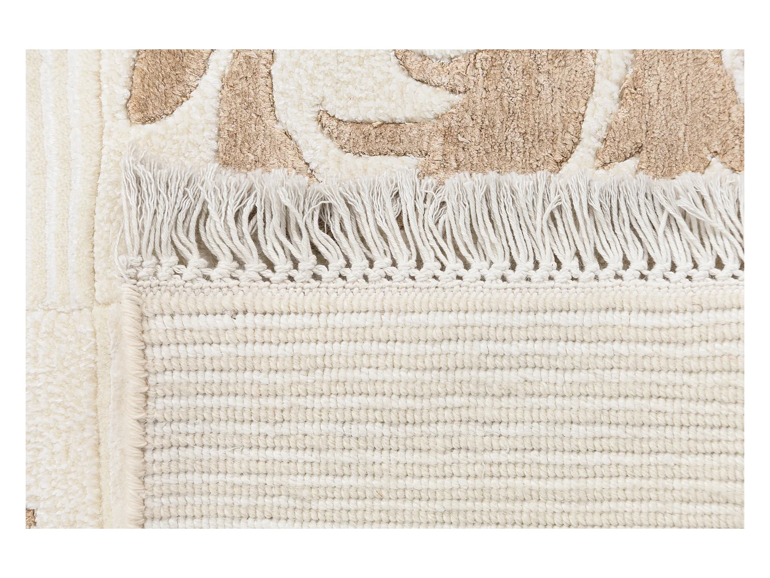Tapis de couloir en laine 102x305 beige Darya