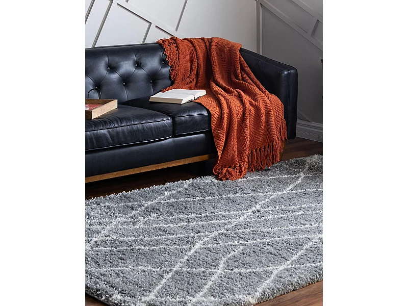 Tapis shaggy 275x365 gris Lachen Fence