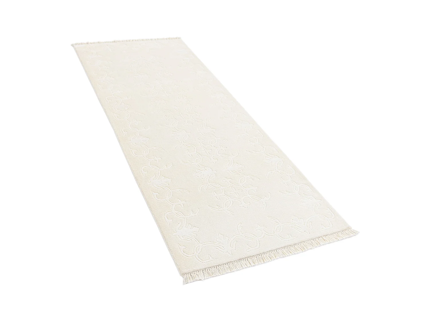 Läufer-Wollteppich 79x201 Beige Darya