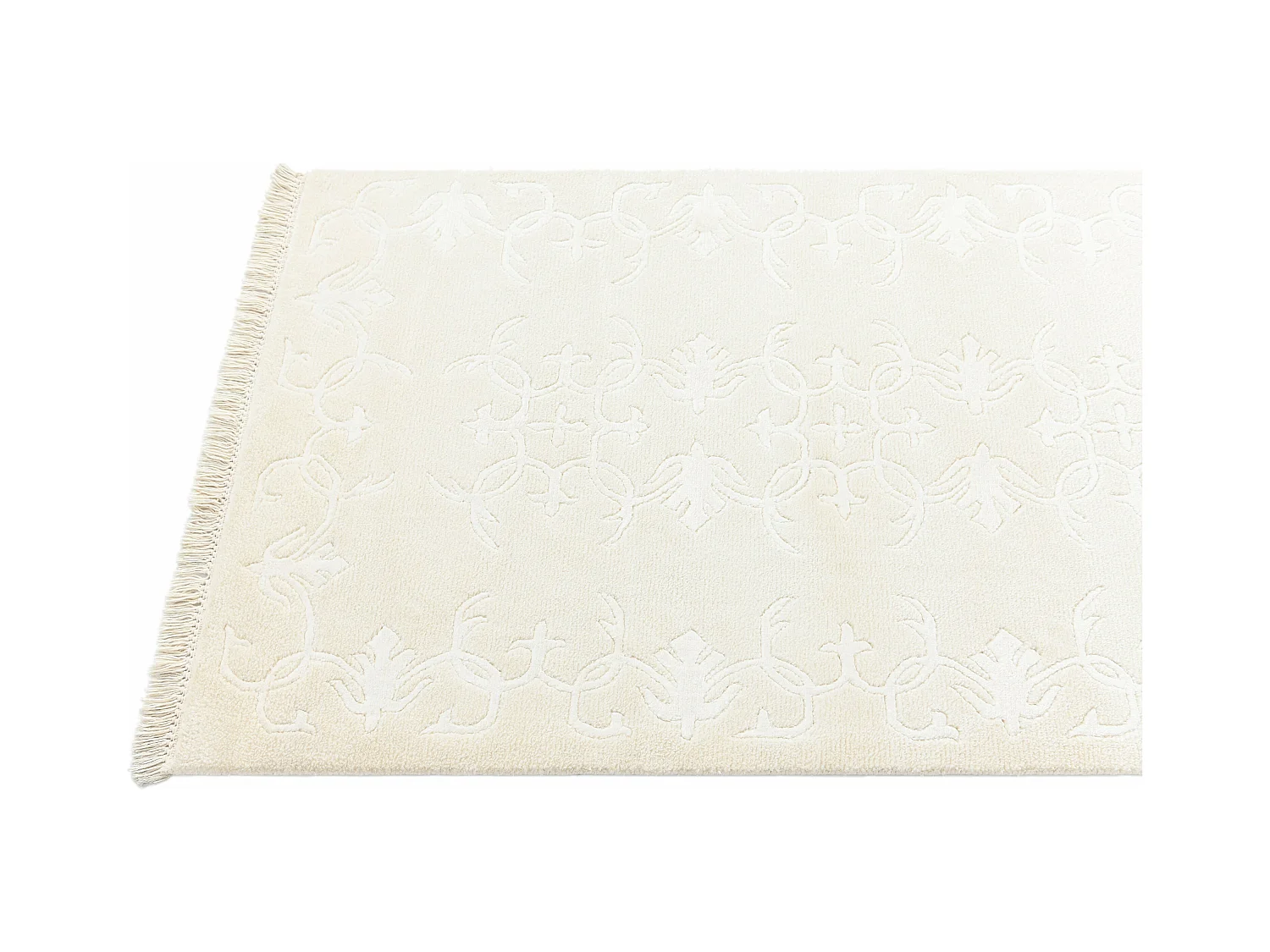 Läufer-Wollteppich 79x201 Beige Darya