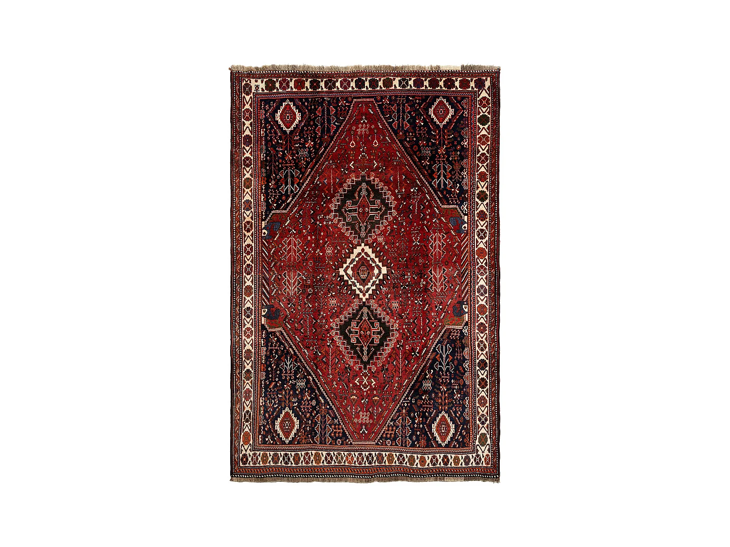 Tapis de laine 214x320 rouge Ghashghai