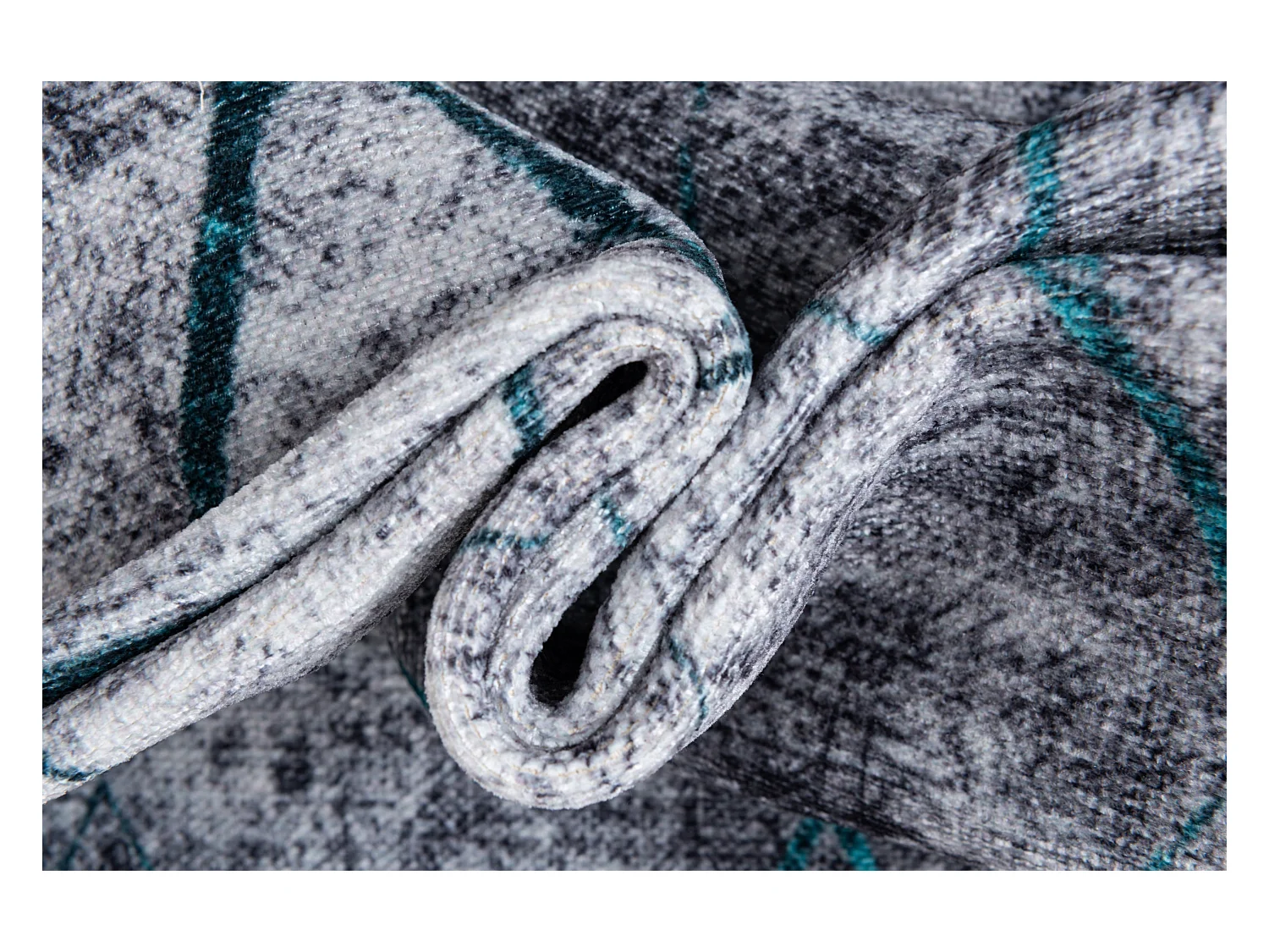 Tapis 65x185 turquoise Kriens Heru