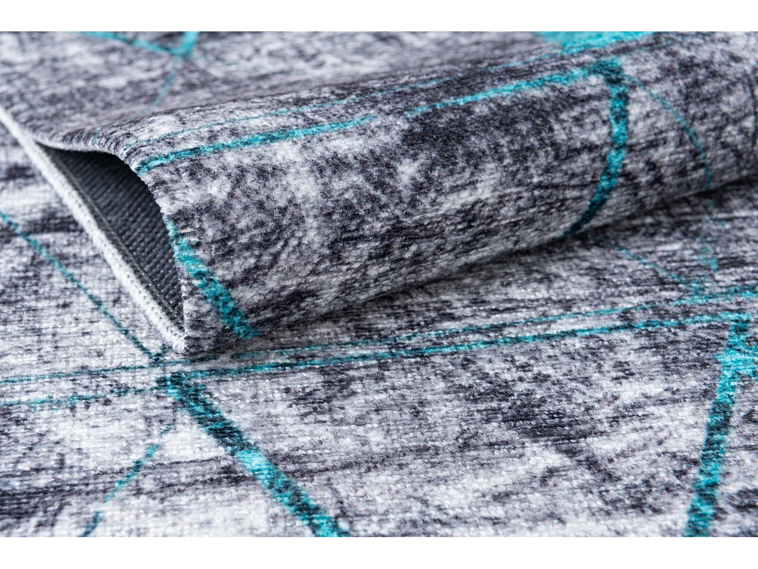 Tapis 65x185 turquoise Kriens Heru
