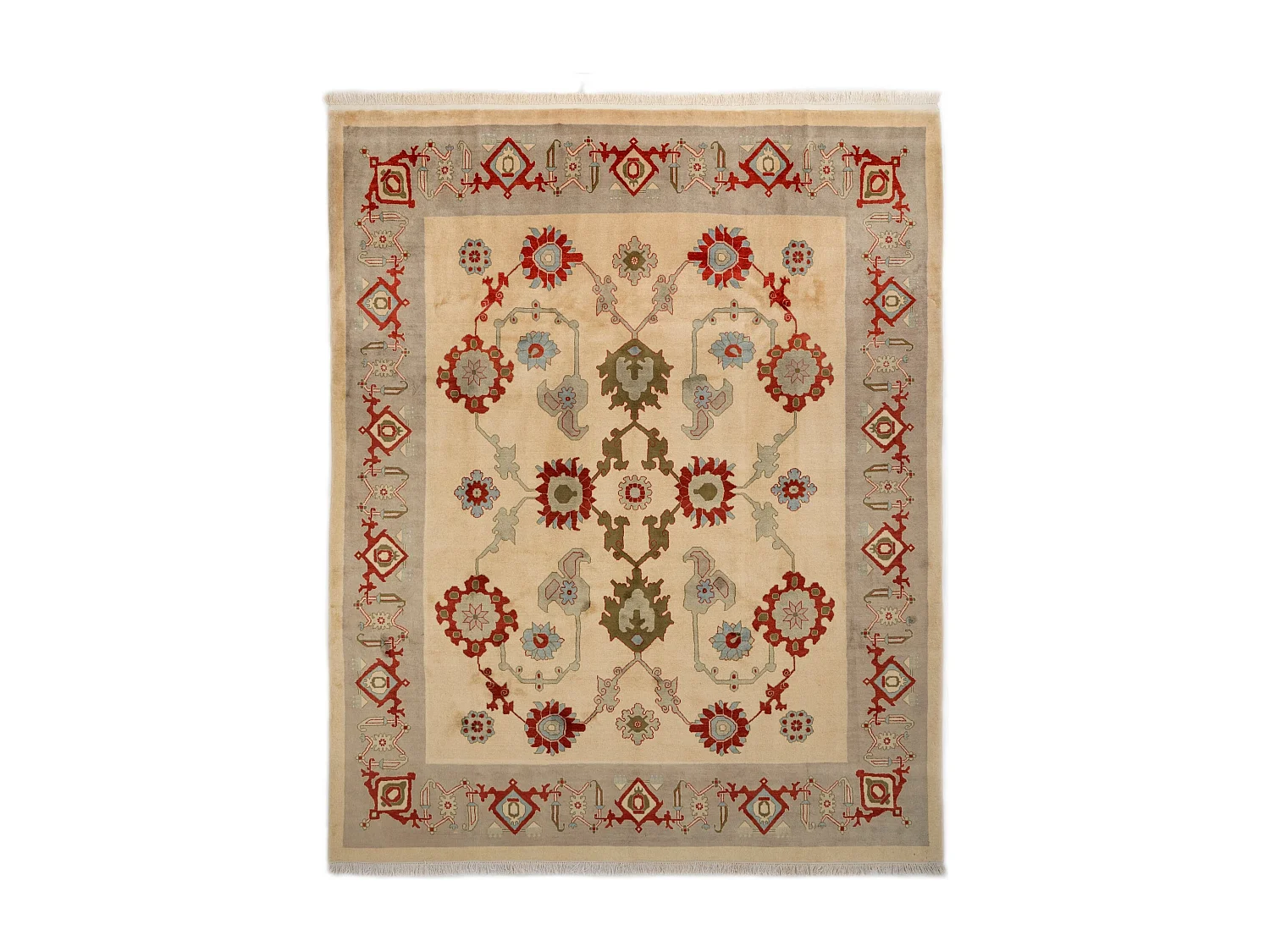 Wollteppich 250x307 Beige Tabriz