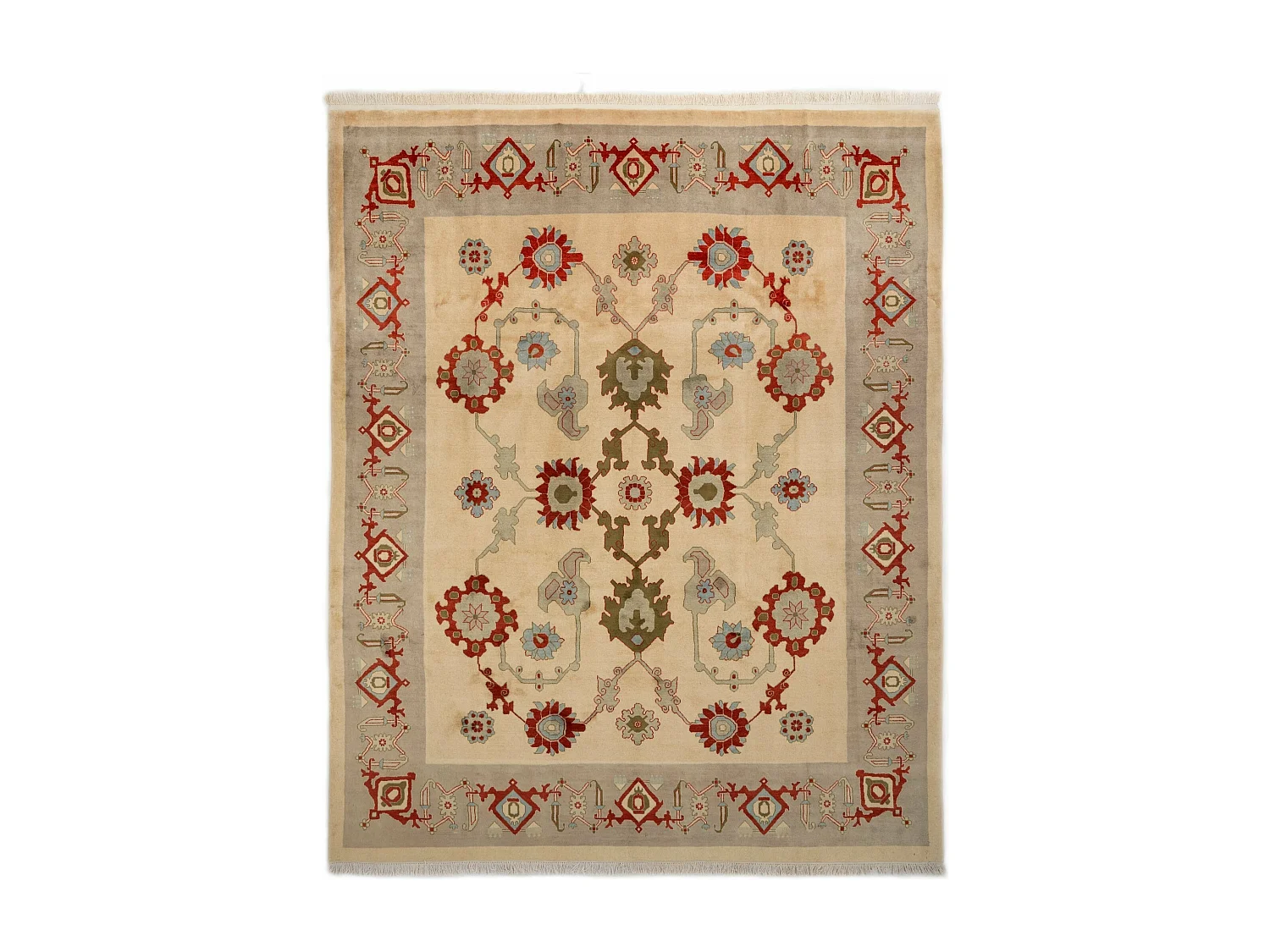 Wollteppich 250x307 Beige Tabriz
