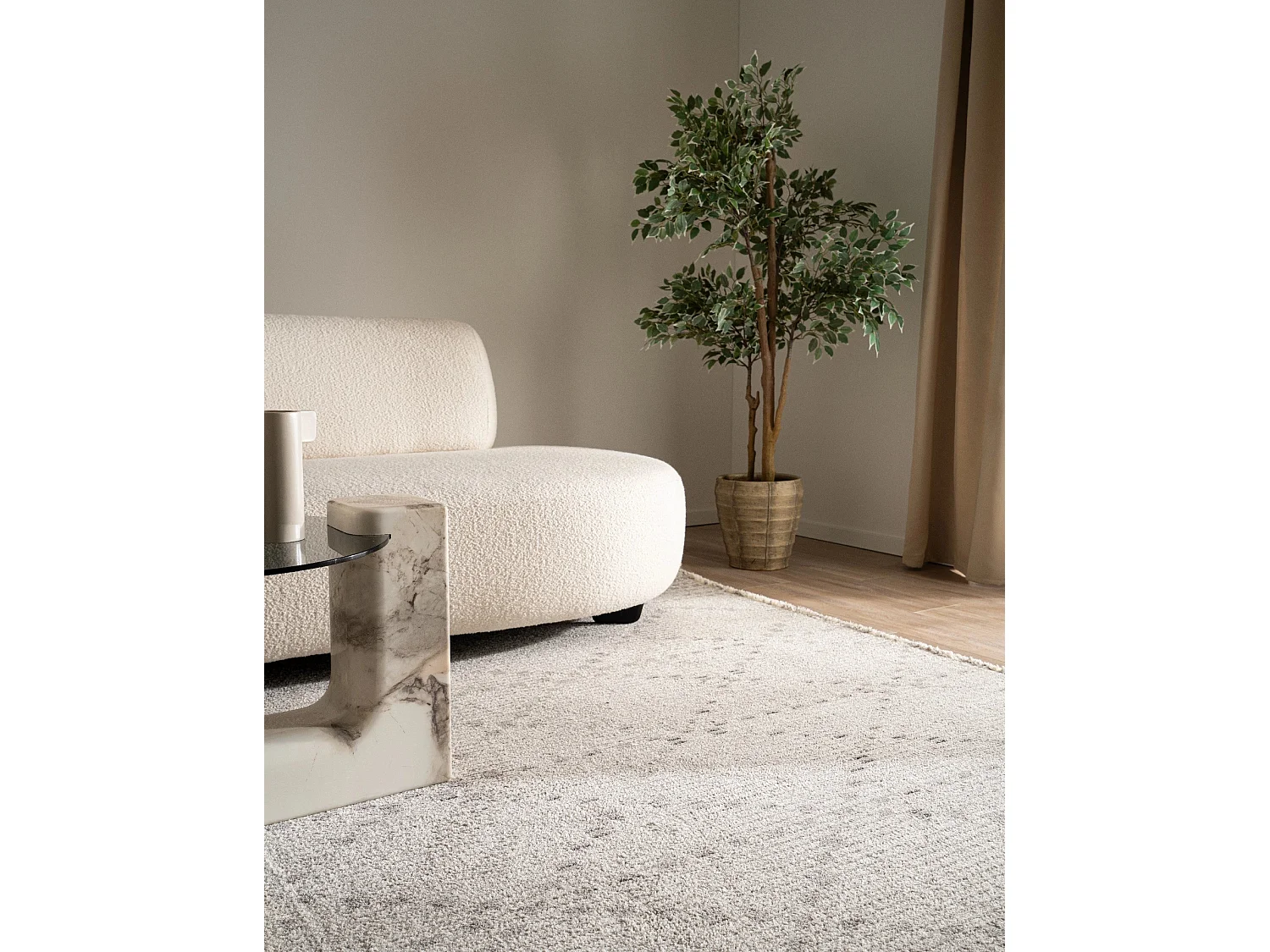 Teppich 80x305 Grau St. Gallen Folklore