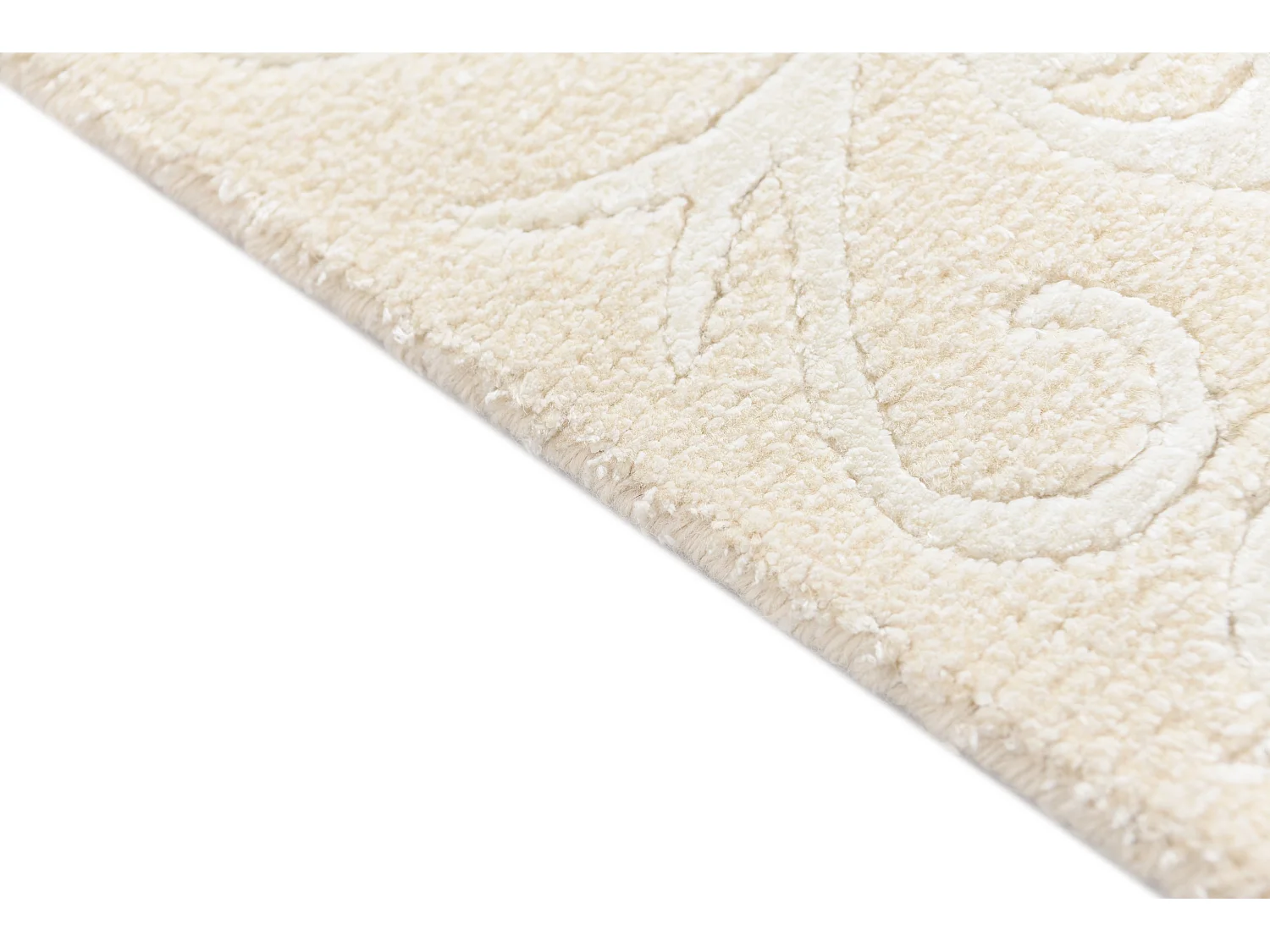 Tapis de couloir en laine 102x384 beige Darya