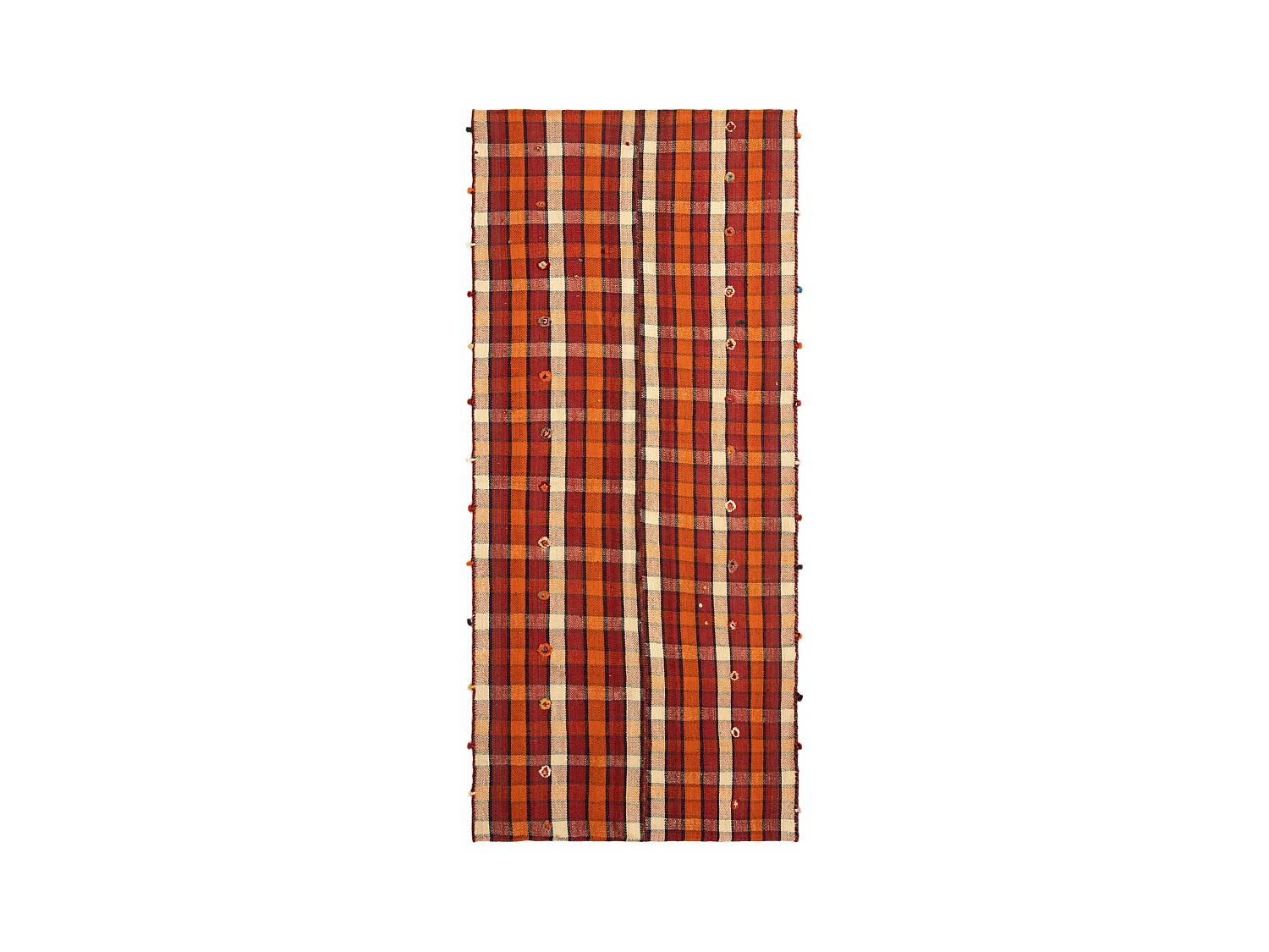 Tappeto in lana 119x268 rosso Jajim