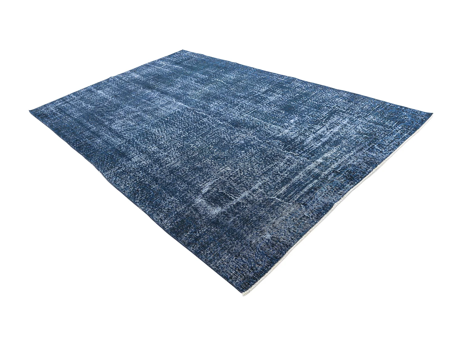 Tapis de laine 180x282 Bleu Ultra Vintage
