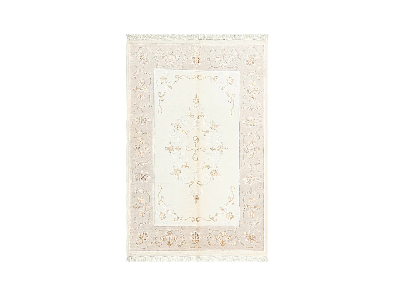 Tapis de laine 122x180 beige Darya