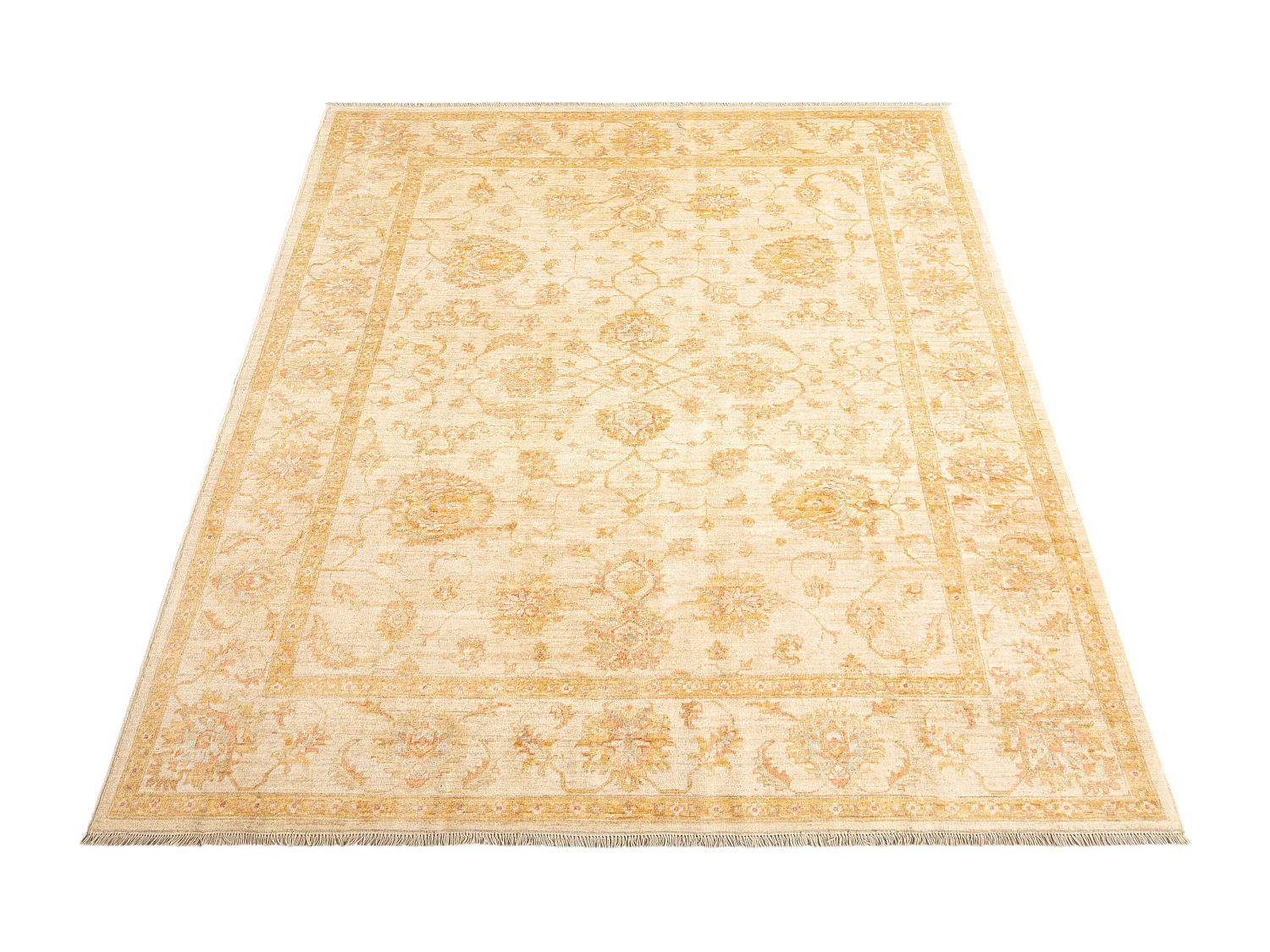 Wollteppich 202x265 Beige Ziegler