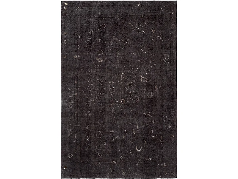 Tapis de laine 188x287 noir Vintage Royal