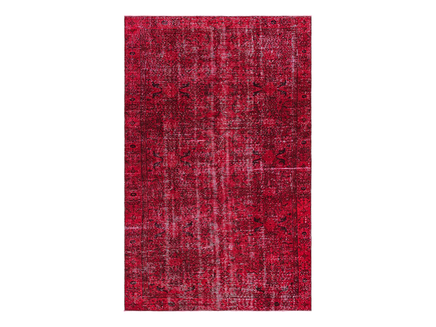 Tapis de laine 160x259 rouge Ultra Vintage