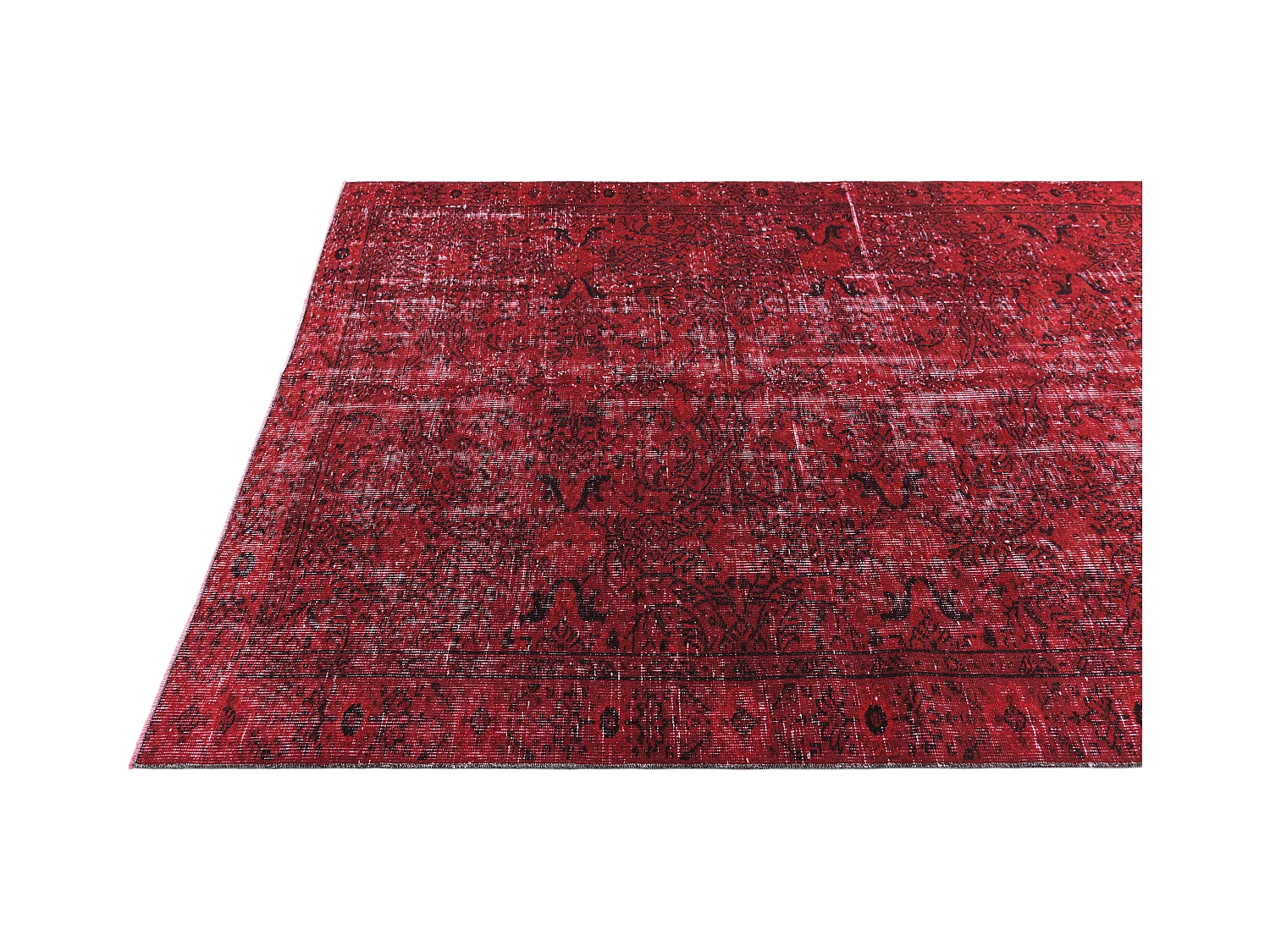 Tappeto in lana 160x259 rosso Ultra Vintage