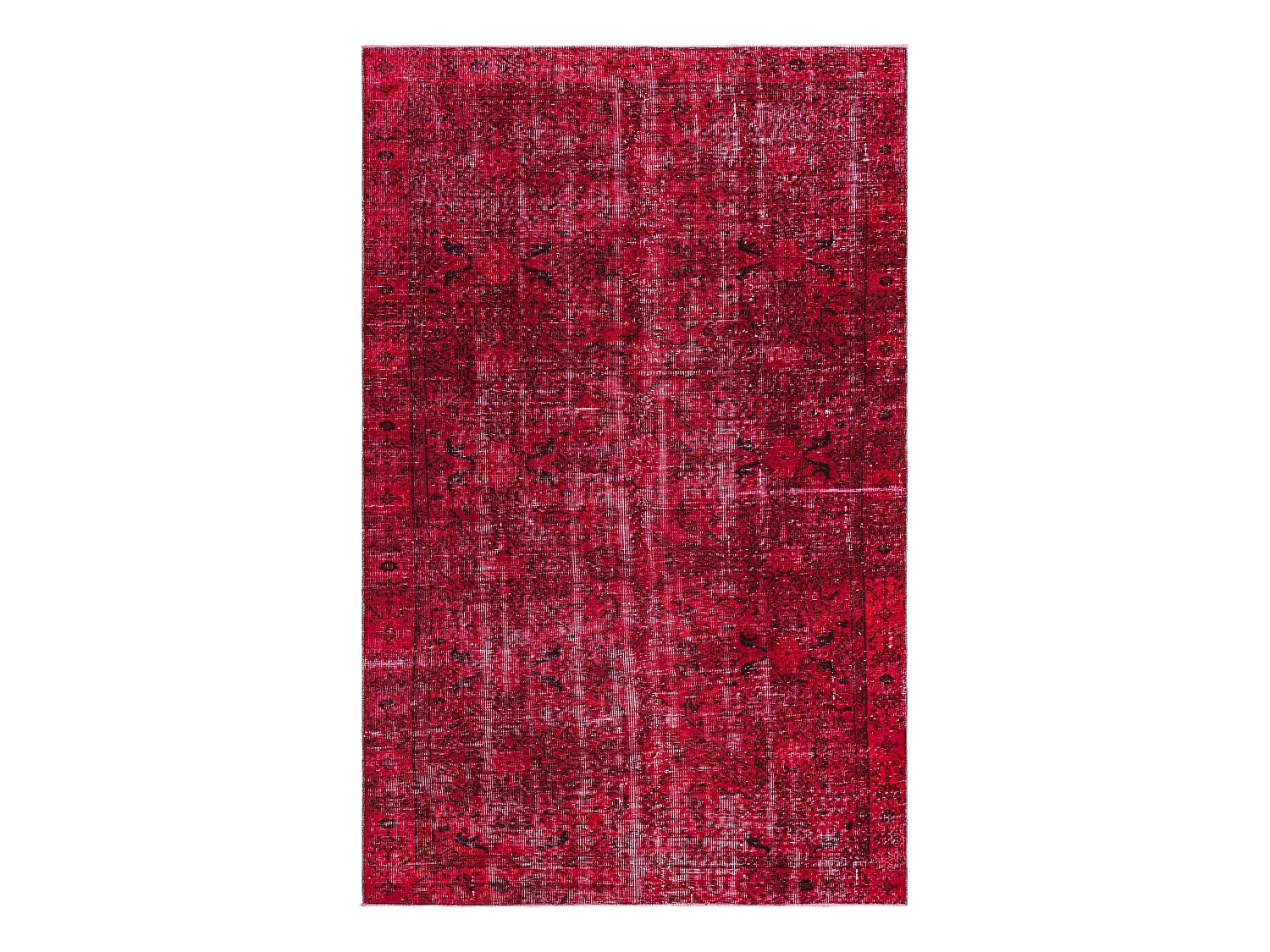 Tappeto in lana 160x259 rosso Ultra Vintage