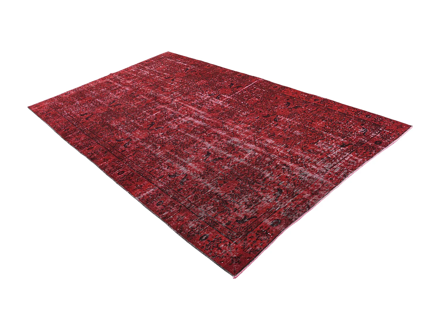 Tapis de laine 160x259 rouge Ultra Vintage