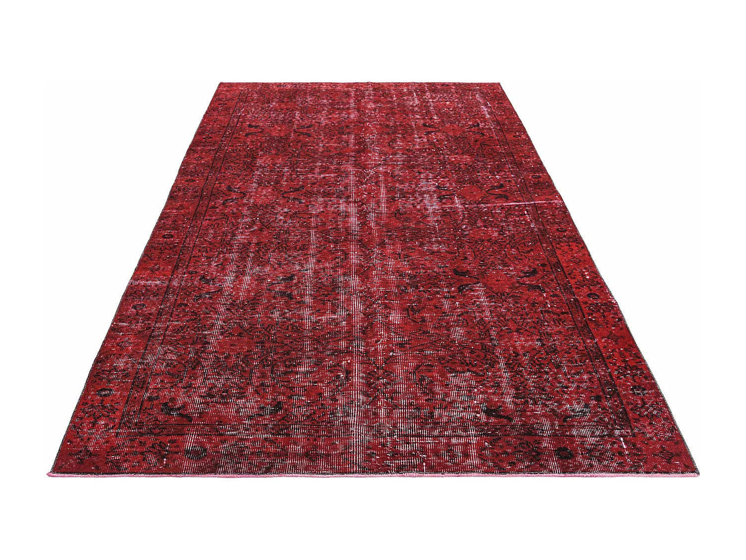 Tapis de laine 160x259 rouge Ultra Vintage