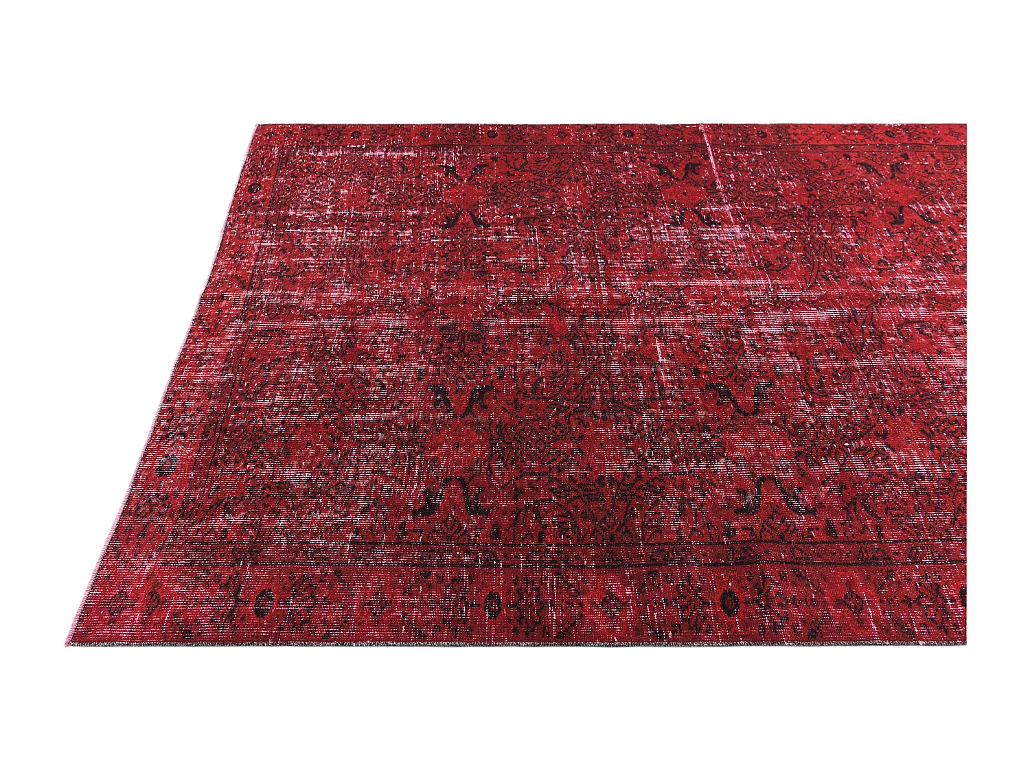 Tapis de laine 160x259 rouge Ultra Vintage