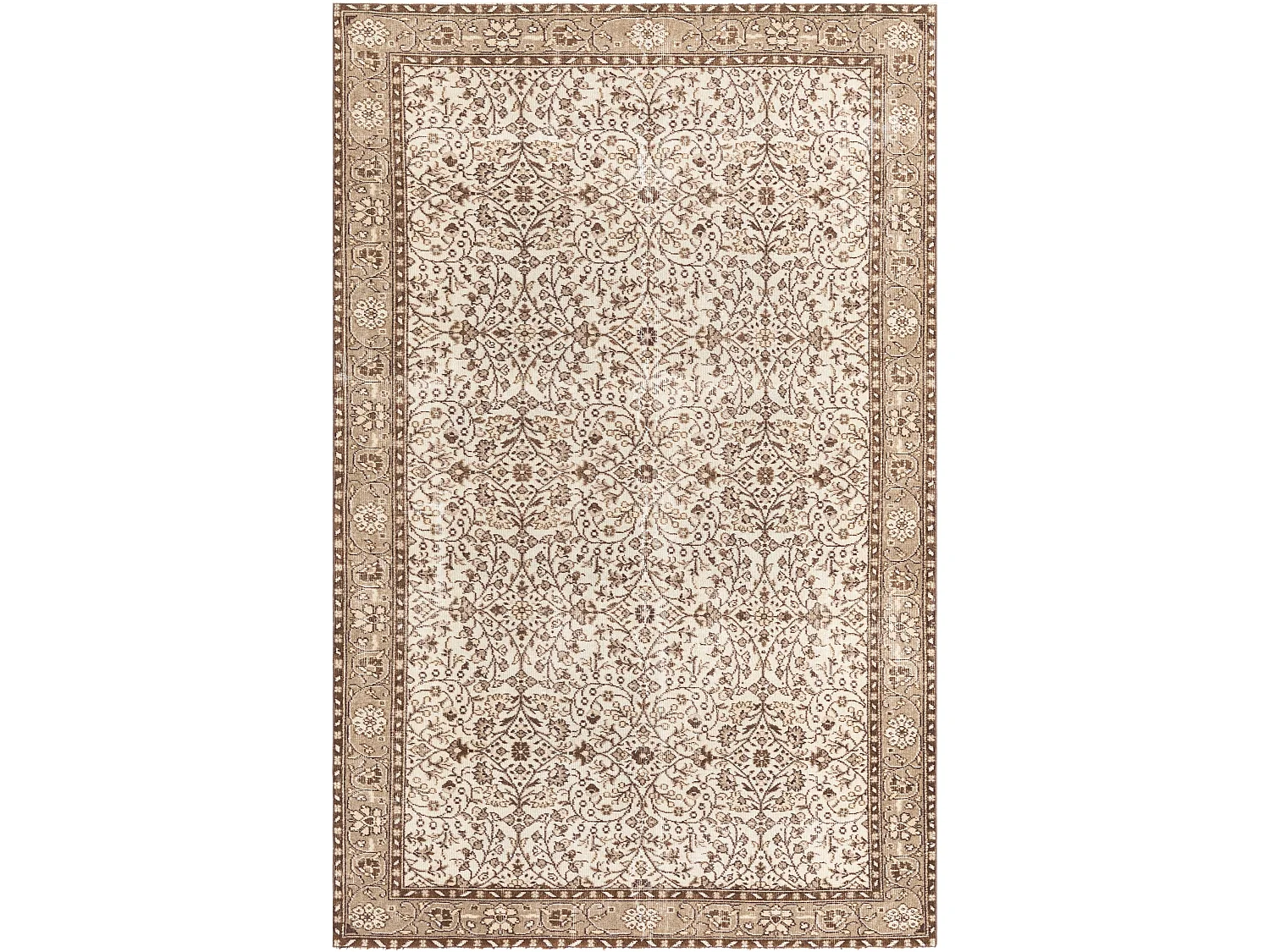 Tappeto in lana 175x264 marrone Ultra Vintage