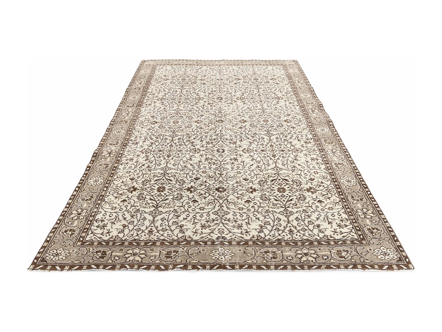 Tappeto in lana 175x264 marrone Ultra Vintage