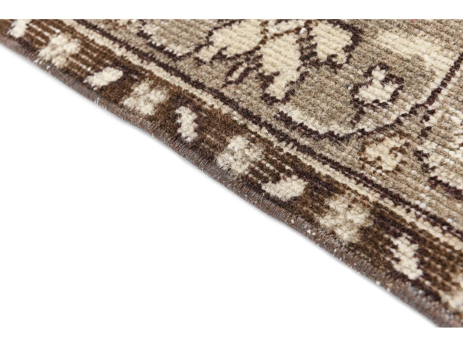 Tappeto in lana 175x264 marrone Ultra Vintage