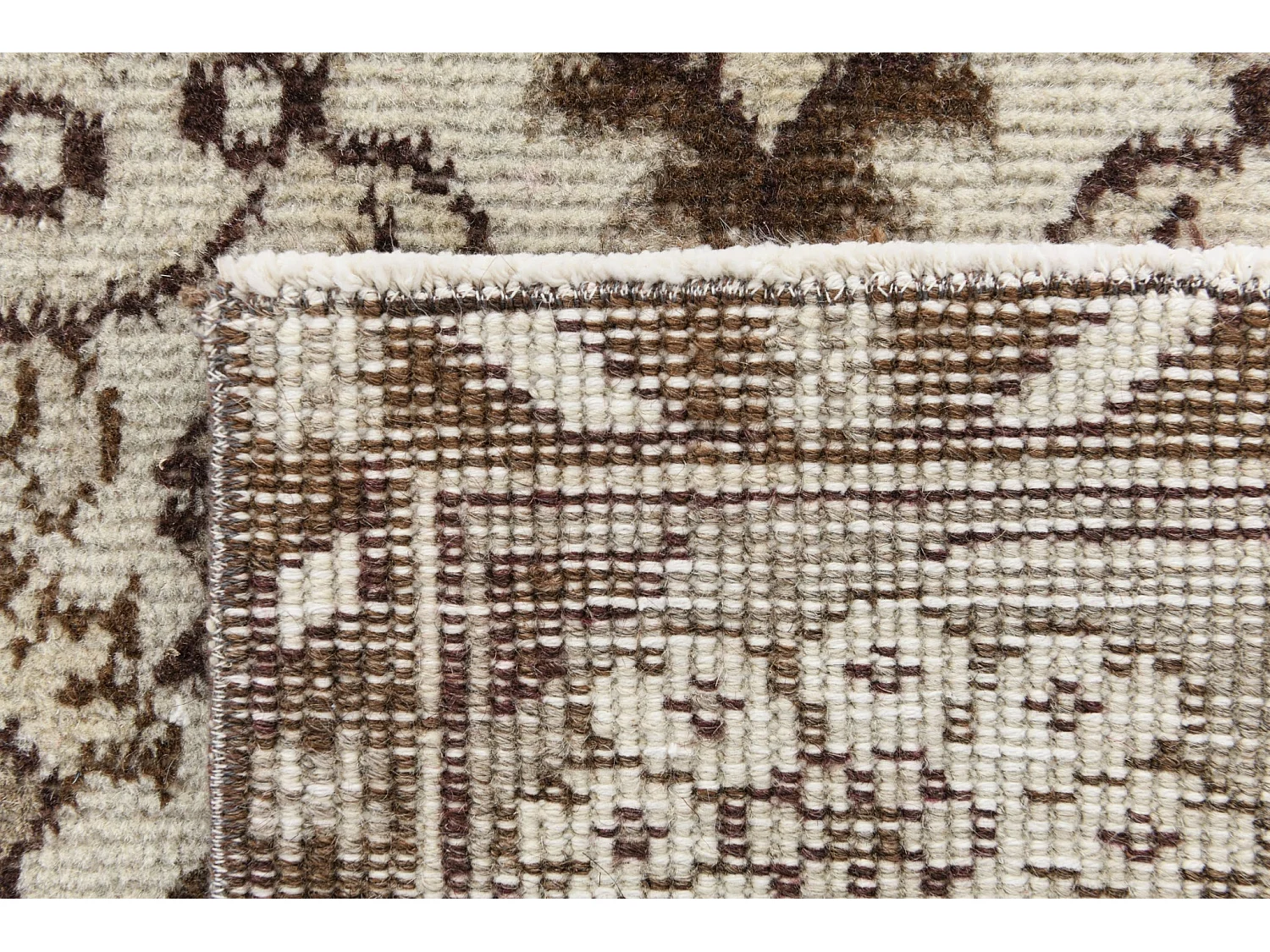 Tappeto in lana 175x264 marrone Ultra Vintage