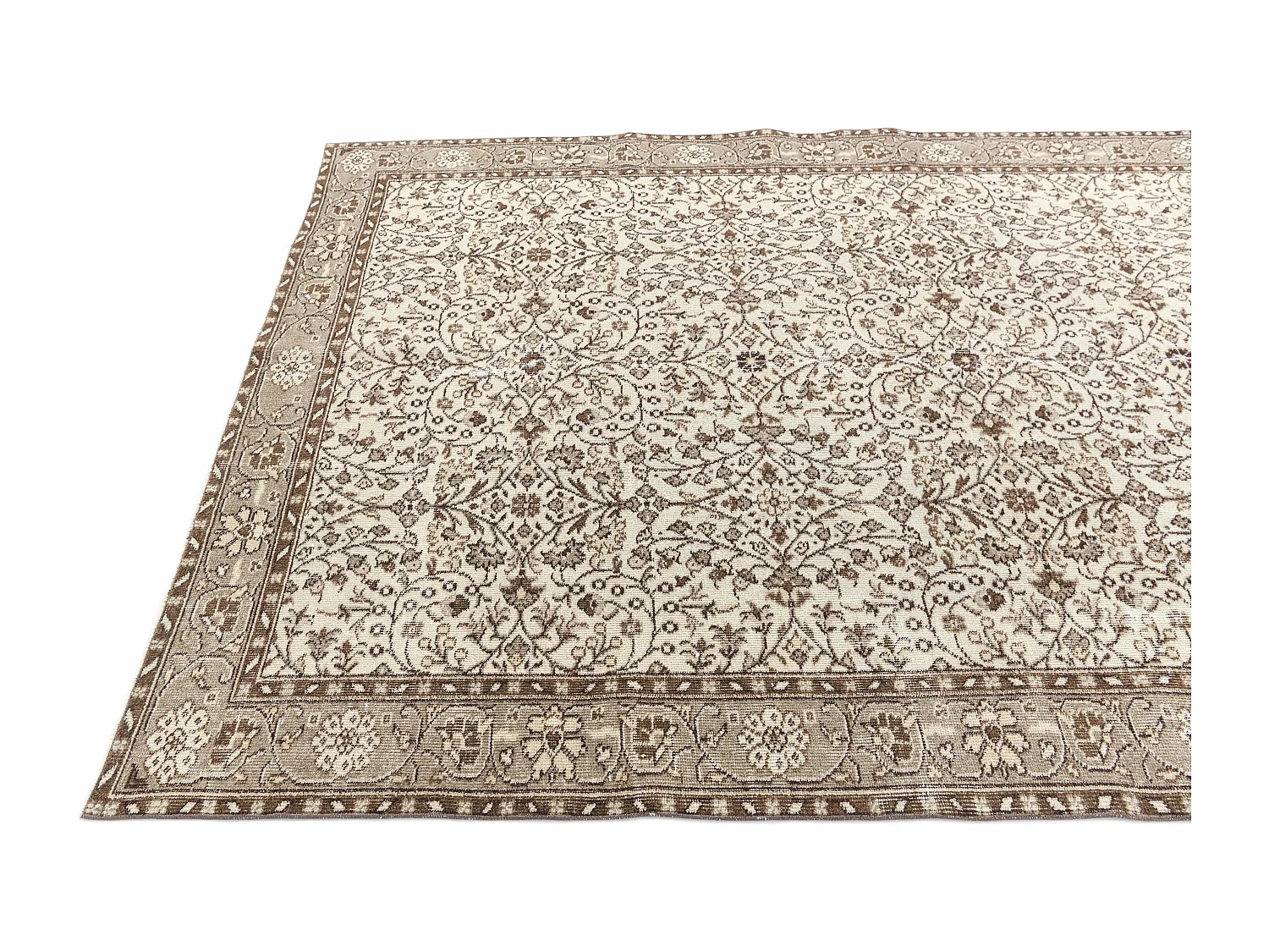 Tapis de laine 175x264 brun Ultra Vintage