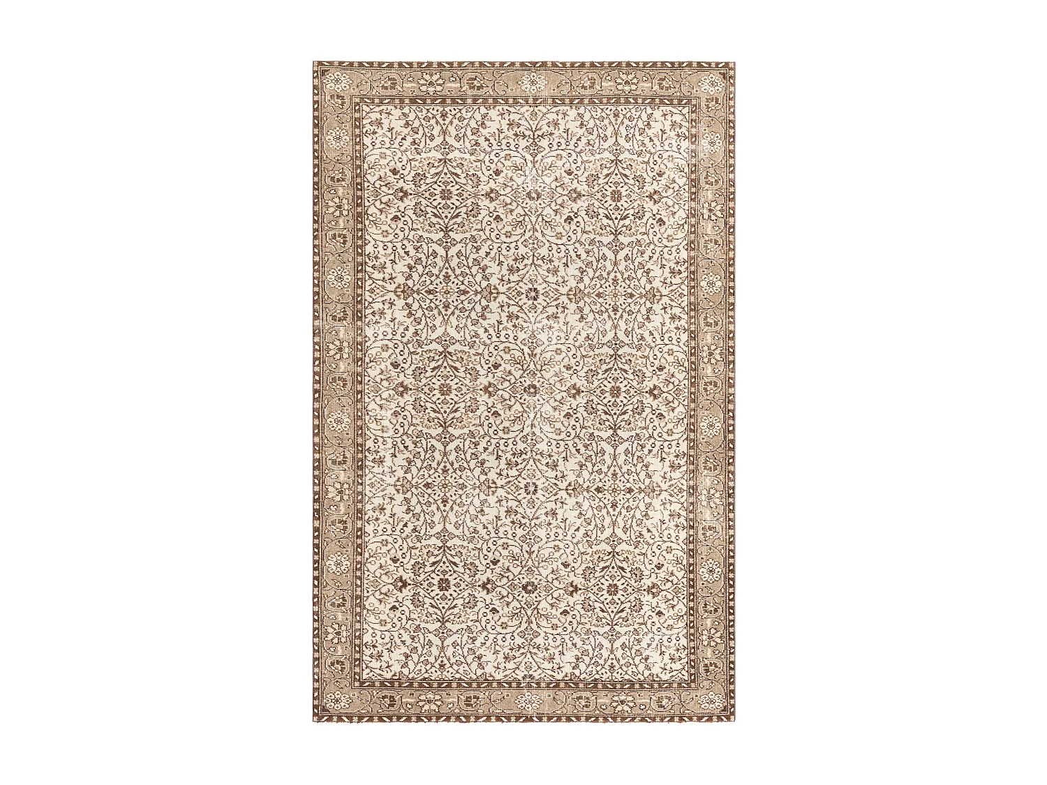 Tapis de laine 175x264 brun Ultra Vintage