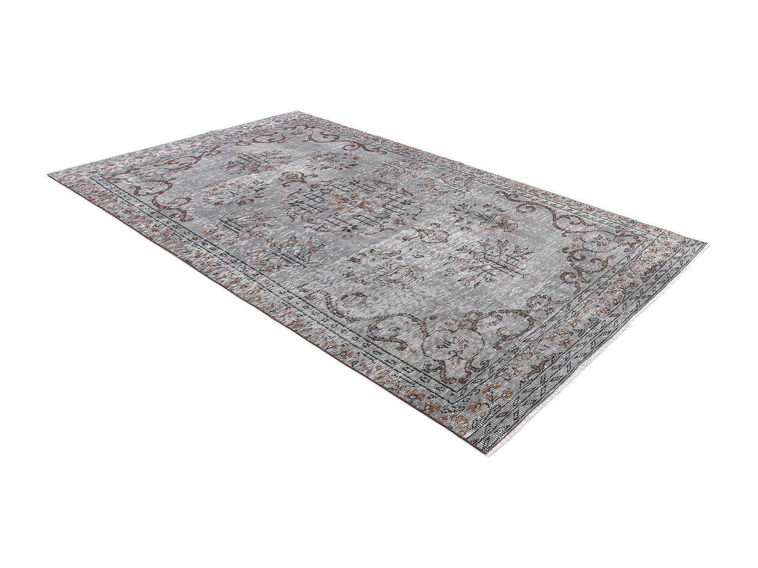Tapis de laine 150x282 gris Ultra Vintage